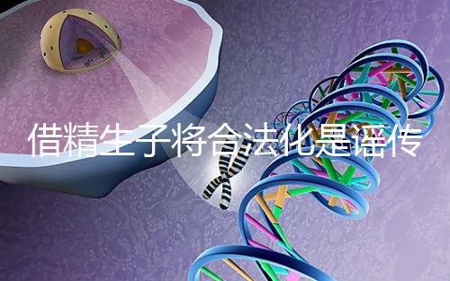 借精生子將合法化是謠傳，多地精子庫倡議捐精內幕揭曉