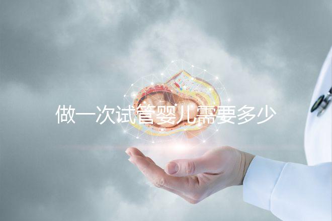 做一次試管嬰兒需要多少錢?