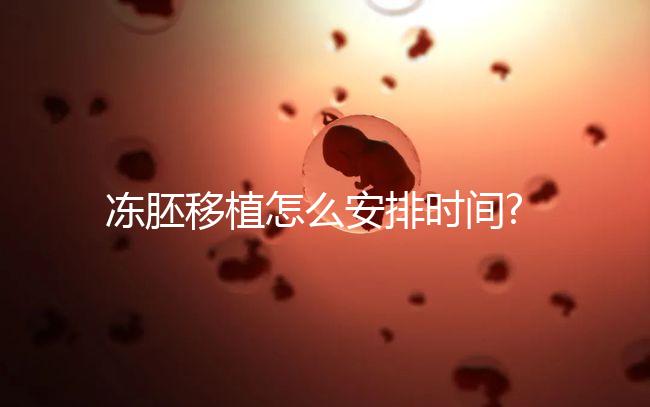 凍胚移植怎么安排時間?試管醫生:依照身體情況擇優考慮