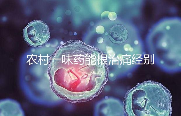 農村一味藥能根治痛經別還不信！想巧妙化解月經不調看這