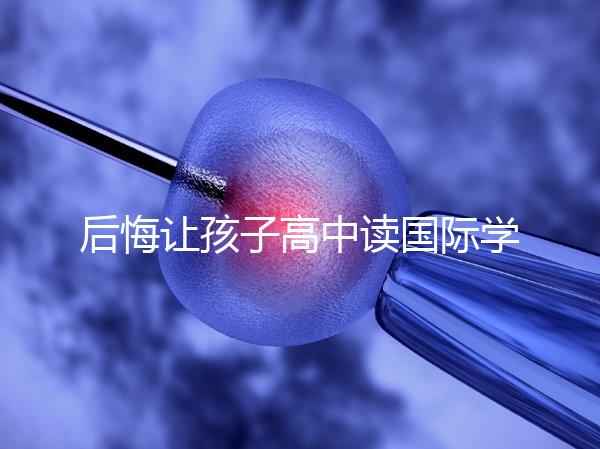 后悔讓孩子高中讀國際學(xué)校4大理由，行動(dòng)前學(xué)籍咋辦要弄清