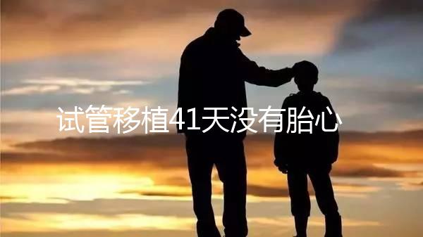 試管移植41天沒有胎心胎芽？出現(xiàn)這些癥狀小心胎停育