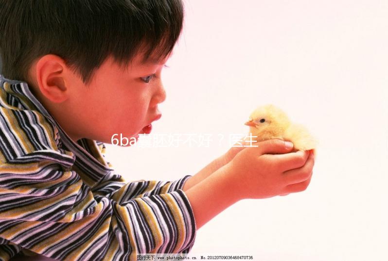 6ba囊胚好不好？醫生:調理好身體才是提升成功率的基礎